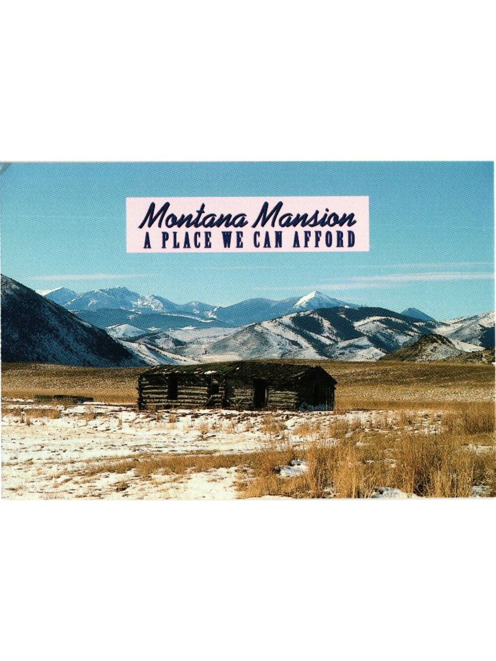 Montana Rustic Cabin Winter Scene Photo Dan Sample Grizzly Bear Prints Postcard